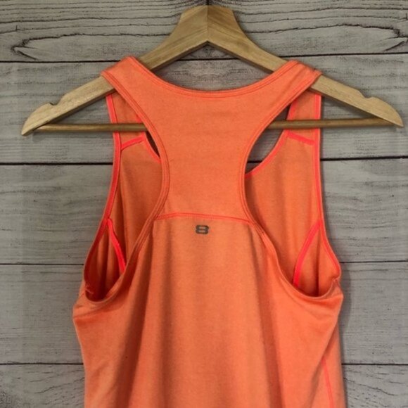 Layer 8 Neon Orange Racerback Athletic Tank Top S - Picture 5 of 6